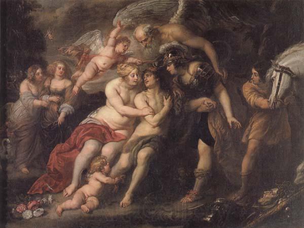 Jan Van Den Hoecke Hercules between Vice and Virtue